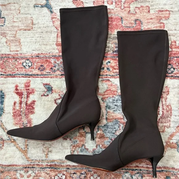 Donald Pliner Couture Expreso Crepe Elastic Stretch Leather Boot Shoe Women’s 10
